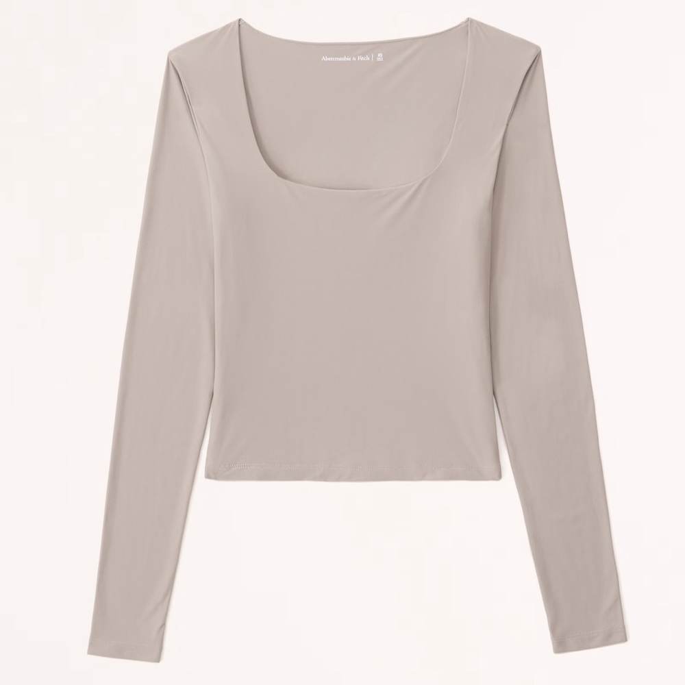 Abercrombie square neck long sleeve